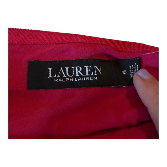 LRL Ralph Lauren Black Label Pink Floral Georgette Mini Skirt Size 10 NEW - Picture 12 of 15